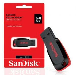 USB Flashdisk (64 GB), Sandisk Cruzer Blade